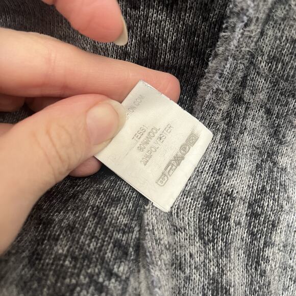 Amici By Baci Wool Blend Jacket Small Fuzzy Ink Blot Print Art To Wear Eclectic - Picture 9 of 9